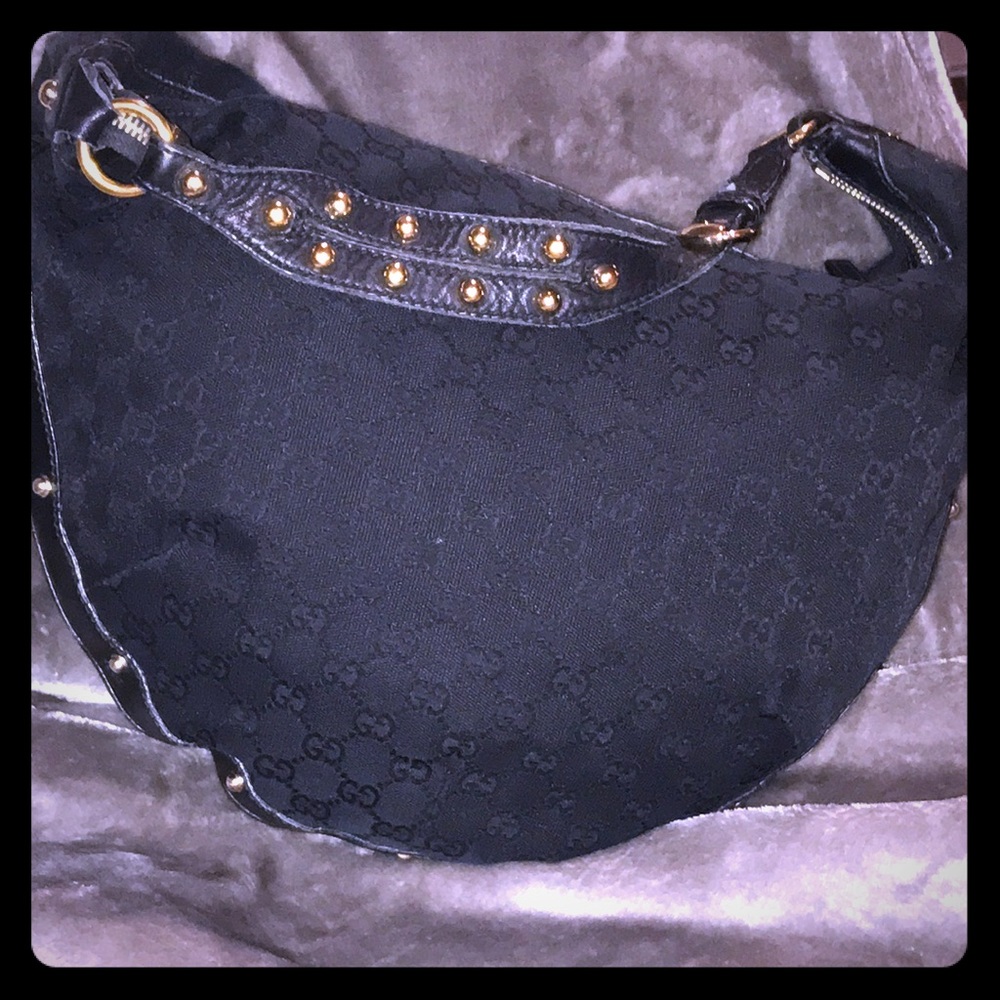 Studded Guccissima Biba Hobo Bag